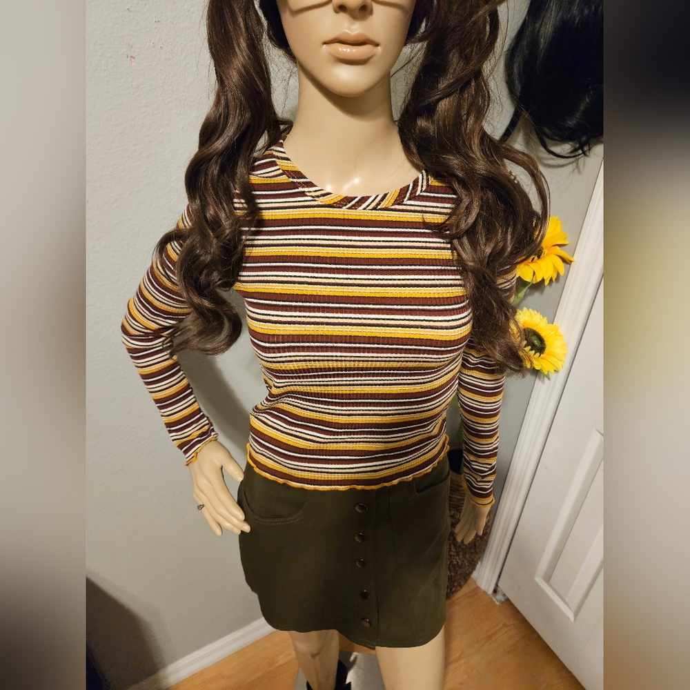 Autumn colors longsleeve top. SIZE S